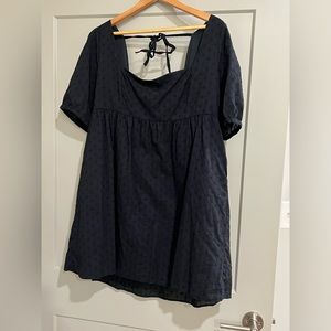 Black babydoll mini dress